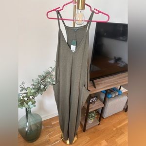 Wild Fable Olive Green Lounge Jumpsuit - Size Medium